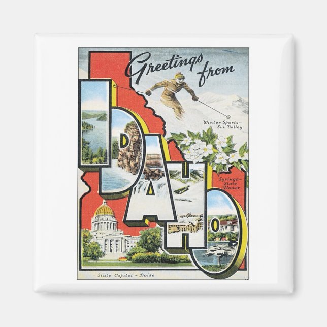 Greetings From Idaho Magnet (Front)