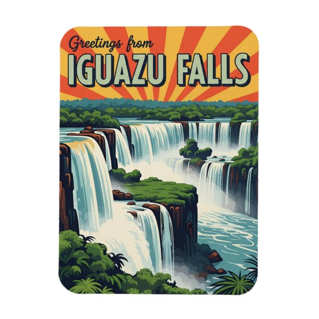 Greetings from Iguazu Falls Magnet (Vertical)