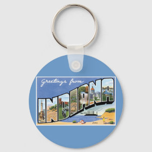 Greetings from Indiana! Key Ring