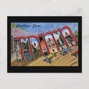Greetings from Indiana Postcard