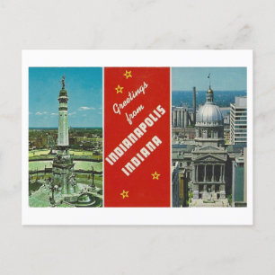Greetings from Indianapolis, Indiana Vintage Postcard