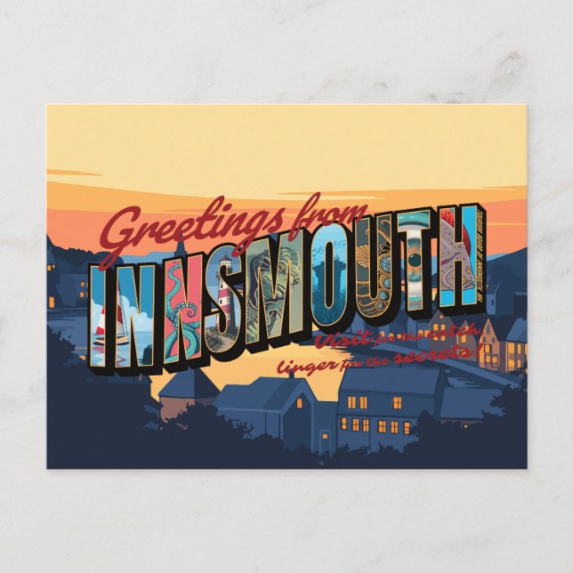 Greetings from Innsmouth Holiday Postcard (Front)