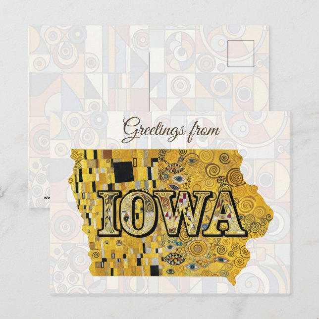 Greetings from Iowa Postcard (Front/Back)
