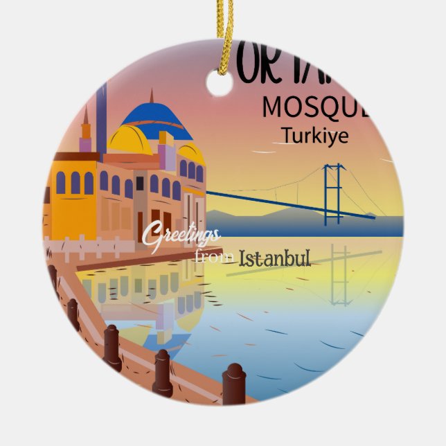Greetings from Istanbul Turkey Ornament (Front)