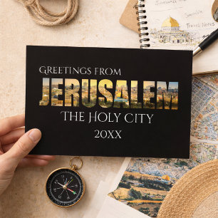 Greetings from Jerusalem The Holy City Postcard