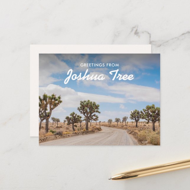 Greetings from Joshua Tree Postcard (Front/Back In Situ)