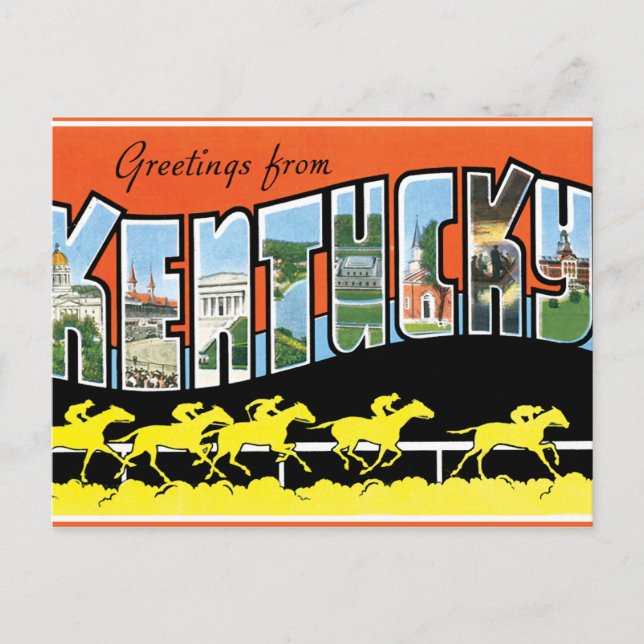 Greetings From Kentucky Postcard (Front)
