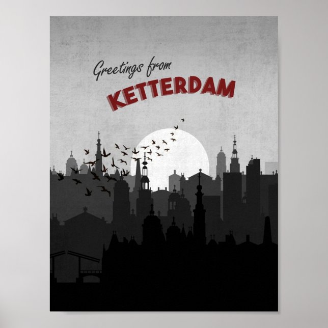 Greetings from Ketterdam Six of Crows Postcard Art Poster (Front)