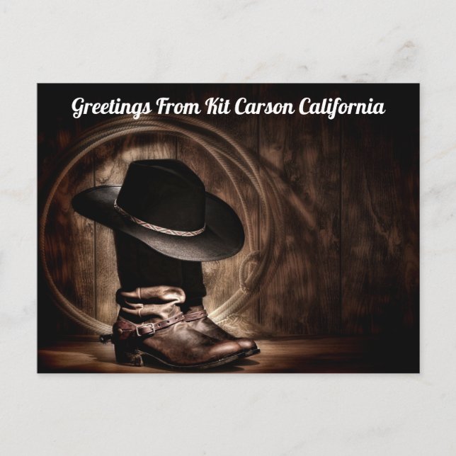 Greetings From Kit Carson, California Postcard (Front)