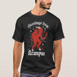 Greetings From Krampus Gruss Vom Krampus Christmas T-Shirt