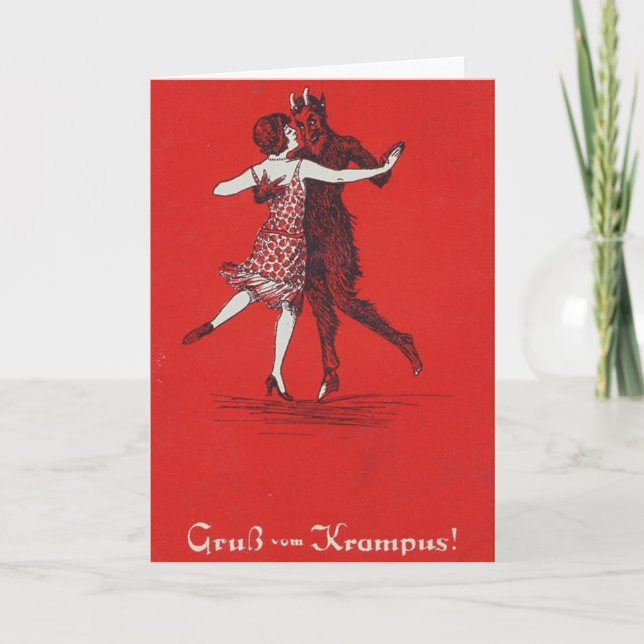 Greetings from Krampus! Holiday Card (Front)