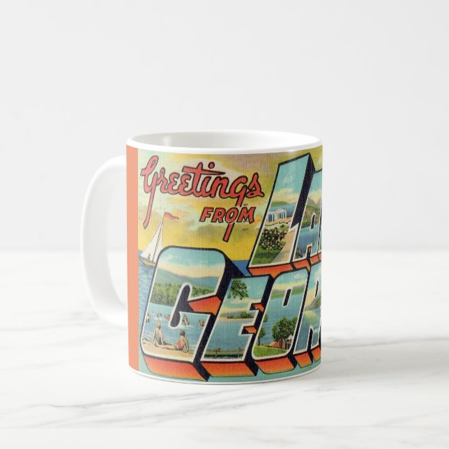 Greetings from Lake George  Coffee Mug (Front Left)