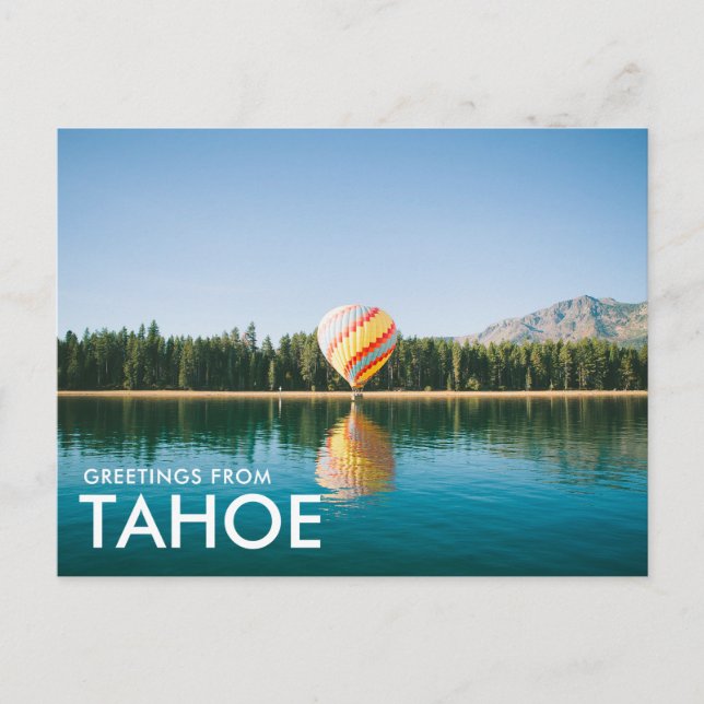 Greetings from Lake Tahoe Postcard (Front)