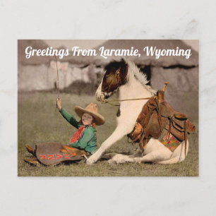 Greetings From Laramie, Wyoming Postcard