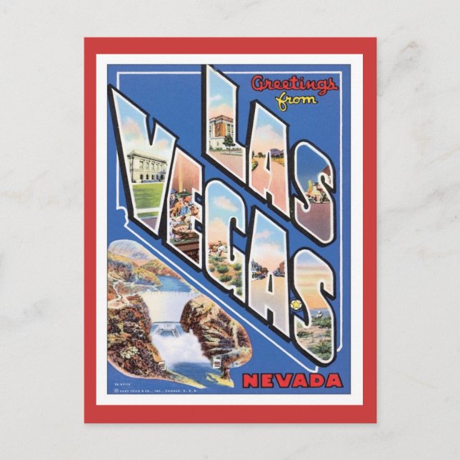 Greetings From Las Vegas Postcard (Front)