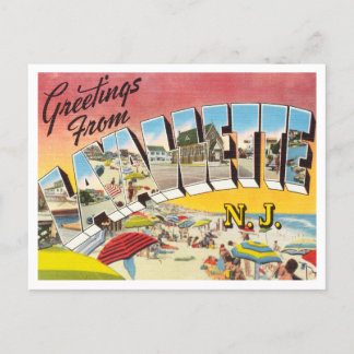Greetings from Lavallette, New Jersey Travel Postcard