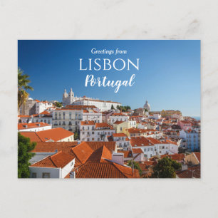 Greetings from Lisbon Portugal Postcard 