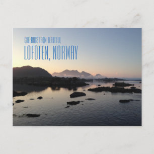 Greetings from Lofoten Islands, Norway photo card
