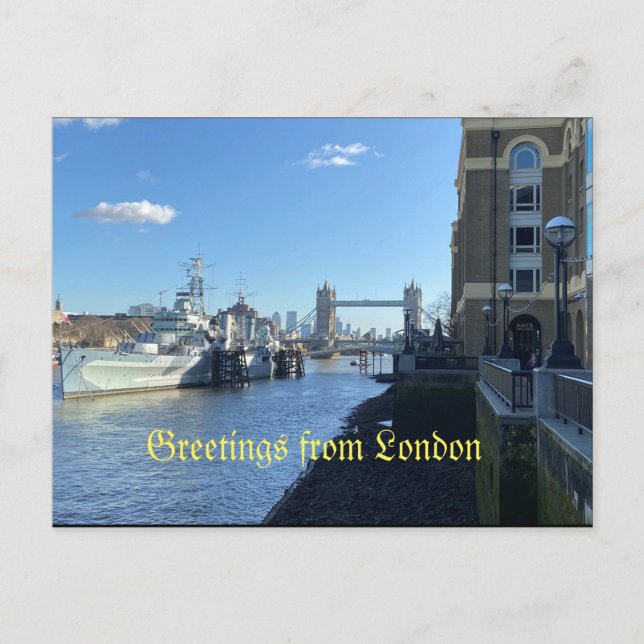 Greetings From London Postcard (Front)