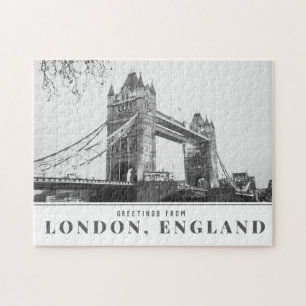 Greetings from London Tower Bridge Jigsaw Puzzle