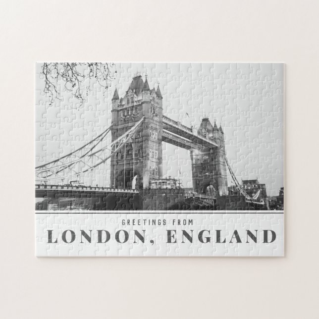 Greetings from London Tower Bridge Jigsaw Puzzle (Horizontal)