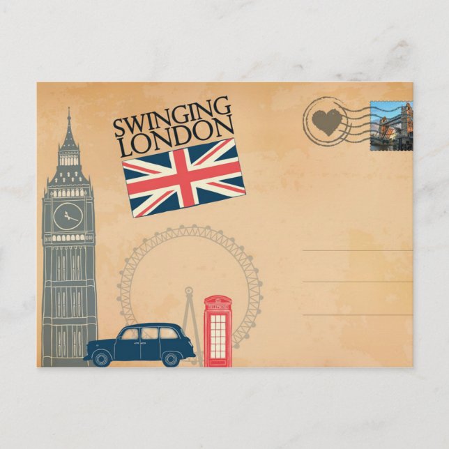 Greetings from London, United Kingdom Postcard (Front)