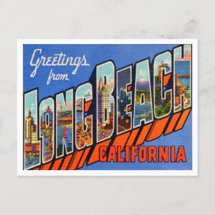 Greetings from Long Beach, California Travel Postcard