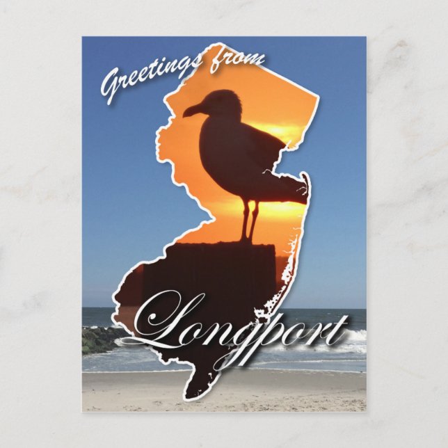 Greetings from Longport Postcard (Front)