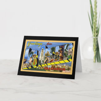 Greetings from Los Angeles California Card
