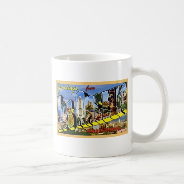 Greetings from Los Angeles California Coffee Mug (Right)