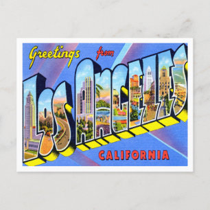 Greetings from Los Angeles, California Travel Postcard