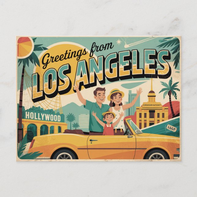 greetings from Los Angeles Postcard (Front)