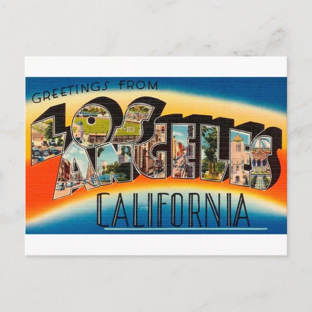 Greetings From Los Angeles Postcard (Front)