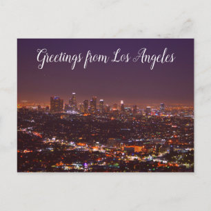 Greetings from Los Angeles Postcard Skyline