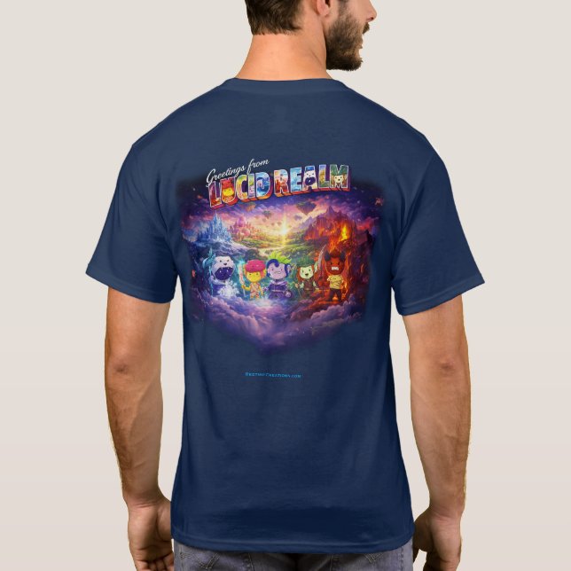 Greetings From Lucid Realm T-Shirt (Back)