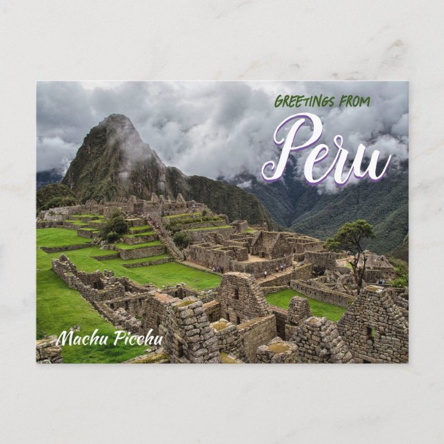 Greetings from Machu Picchu Per Postcard (Front)