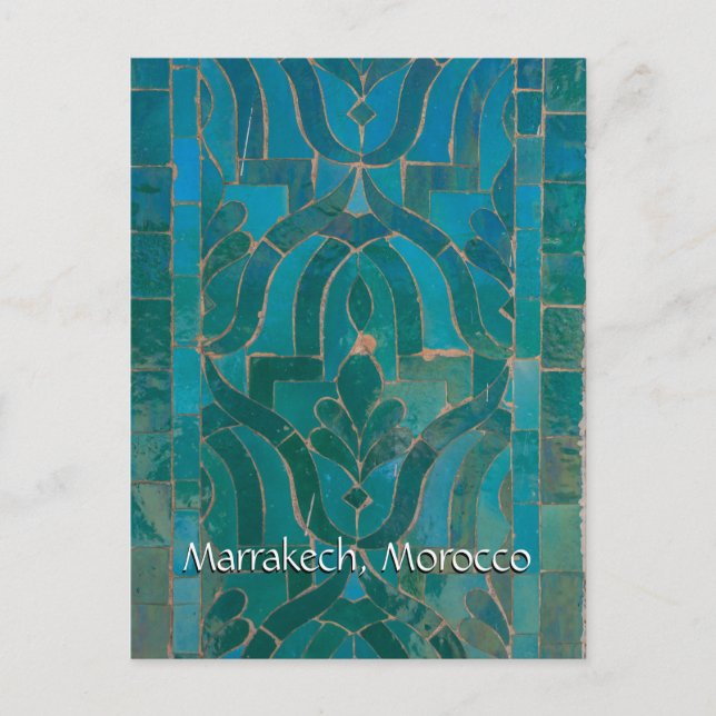 Greetings from Marrakech Morocco Postcard (Front)