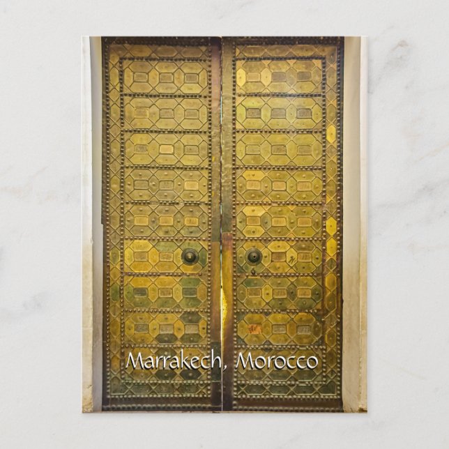 Greetings from Marrakech Morocco Postcard (Front)