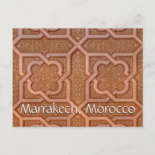 Greetings from Marrakech Morocco Postcard (Front)