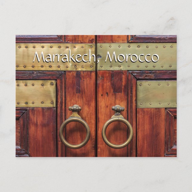 Greetings from Marrakech Morocco Postcard (Front)