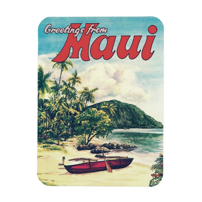 Greetings From Maui, Hawaii   Magnet (Vertical)
