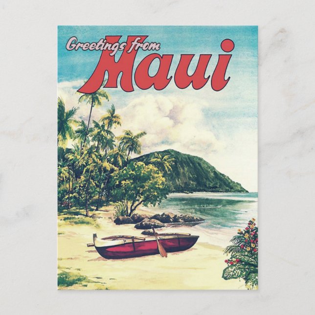 Greetings From Maui, Hawaii Postcard (Front)