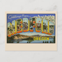 Greetings from Medford, Oregon Large Letter