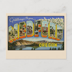 Greetings from Medford, Oregon Large Letter Postcard