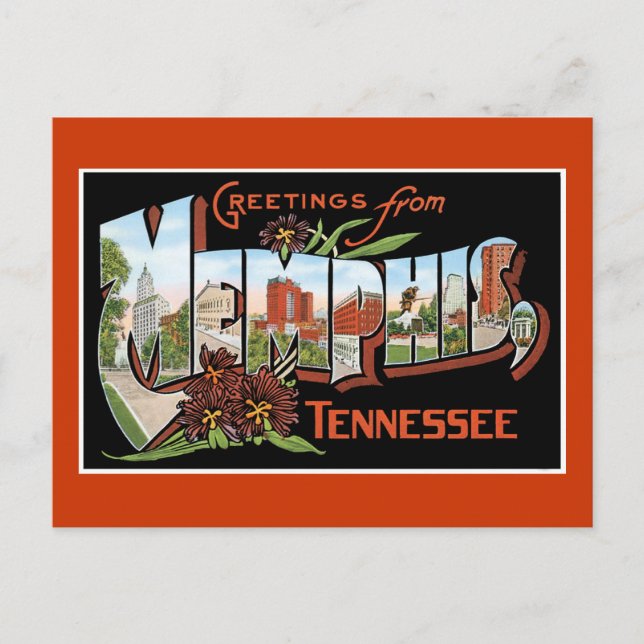 Greetings from Memphis, Tennessee Postcard (Front)