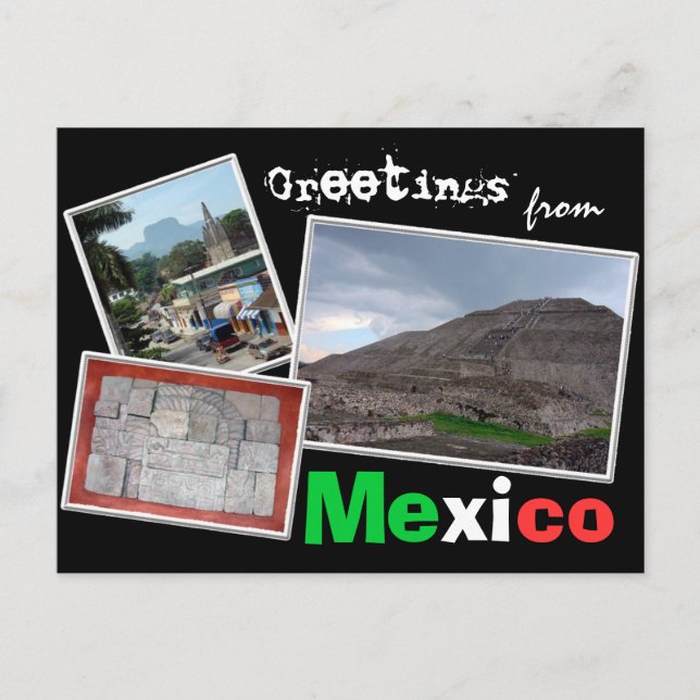 Greetings from Mexico Postcard (Front)