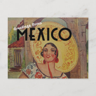Greetings from Mexico travel Postcard