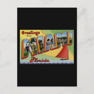 Greetings from Miami Florida Postcard