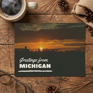 Greetings From Michigan Postcard