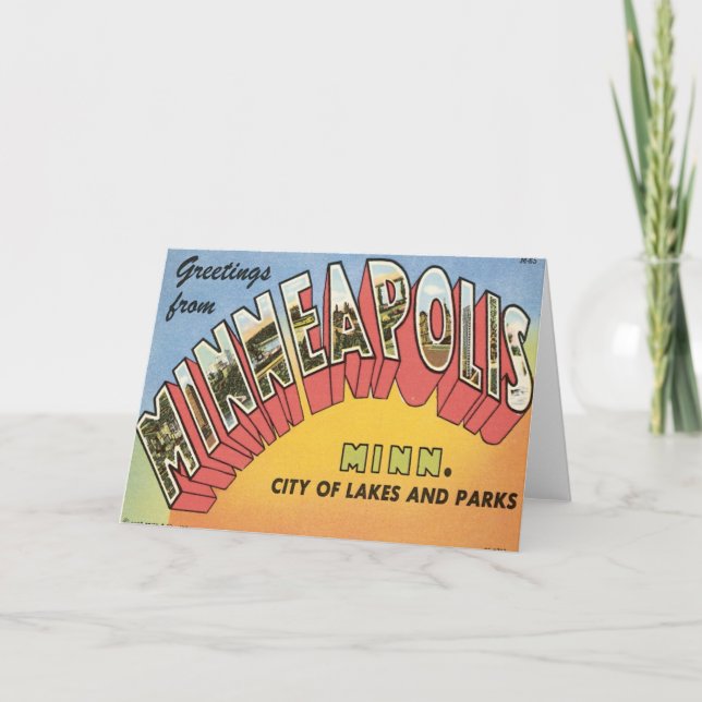 Greetings From Minneapolis Card (Front)